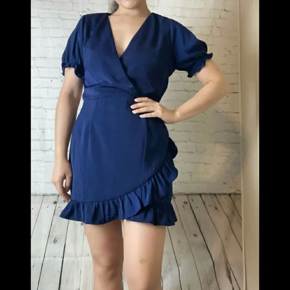 About Us Mini Dress with Open Back - Picture 3 of 16
